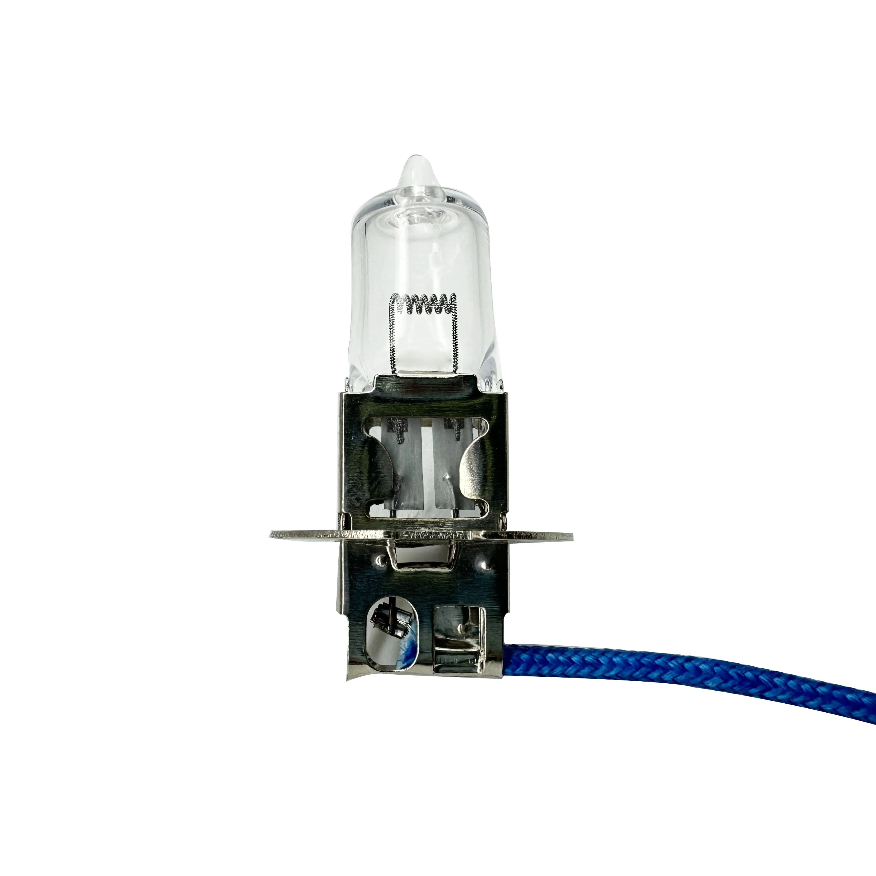 Automotive parts super buy H3 12V 35W 55W 70W quartz glass stainless iron base super white blue wire halogen auto lamp bulbs