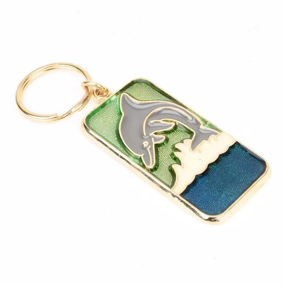 Wholesale Hot Selling Brass Keychain Fish Design Metal Keyrings Decorative Fashion Accessories For Gift KCH-06
