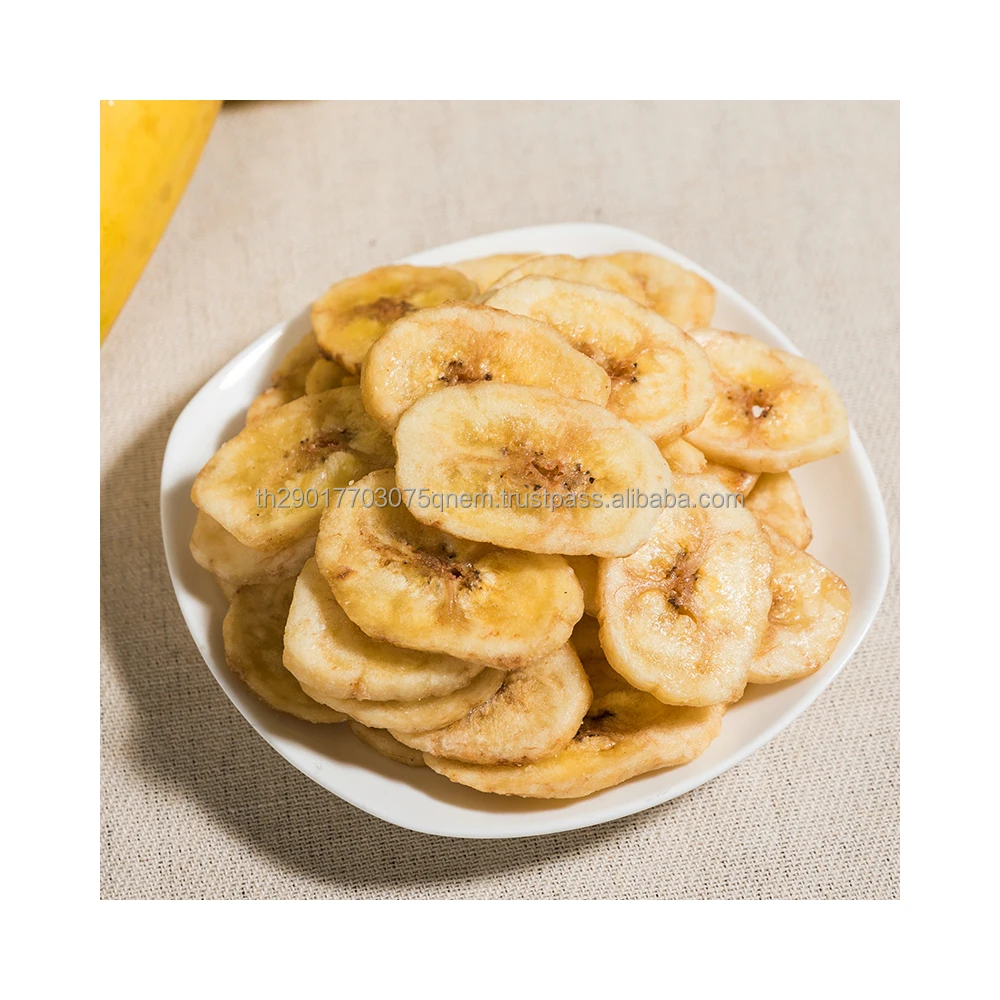 Healthy Snack and Top Quality Premium Grade 100% Natural Banana Chips From Thailand