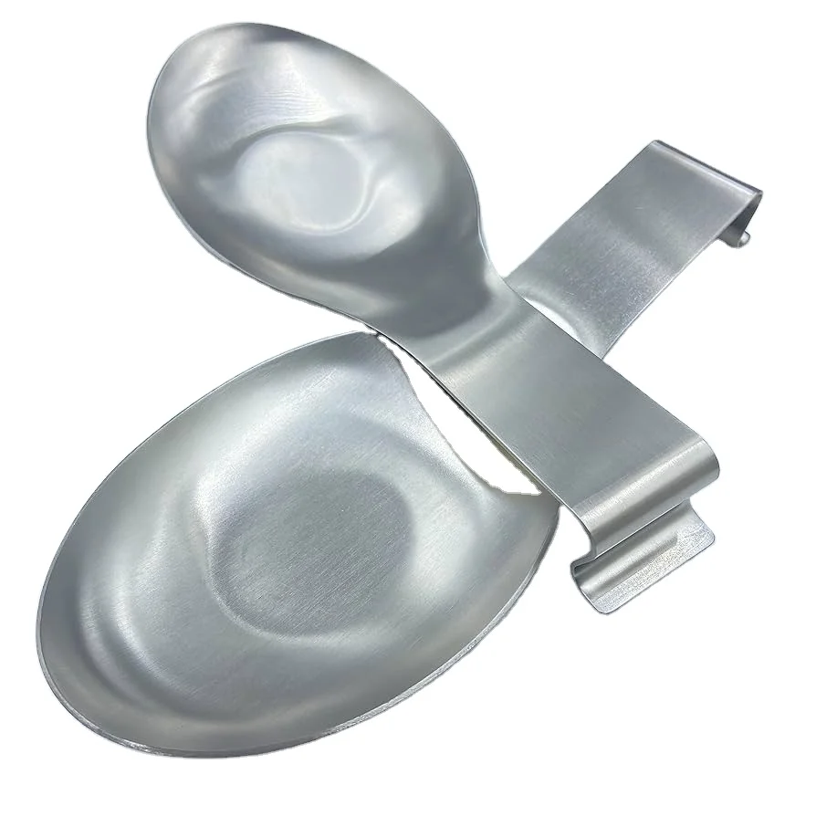 Kitchenware utensil metal spoon holder soup ladle rest Top Stainless Steel Spoon Rest Simple & Classy Look at Affordable Price
