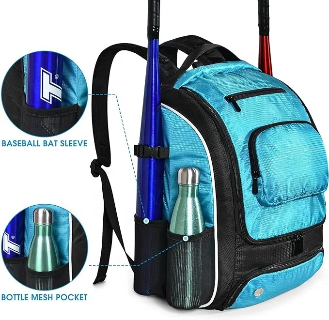 Wholesale Customised Duffle High Quality Soccer volleyball Hunting Equestrian Duffel Bags T-ball Softball Baseball Backpack Bag