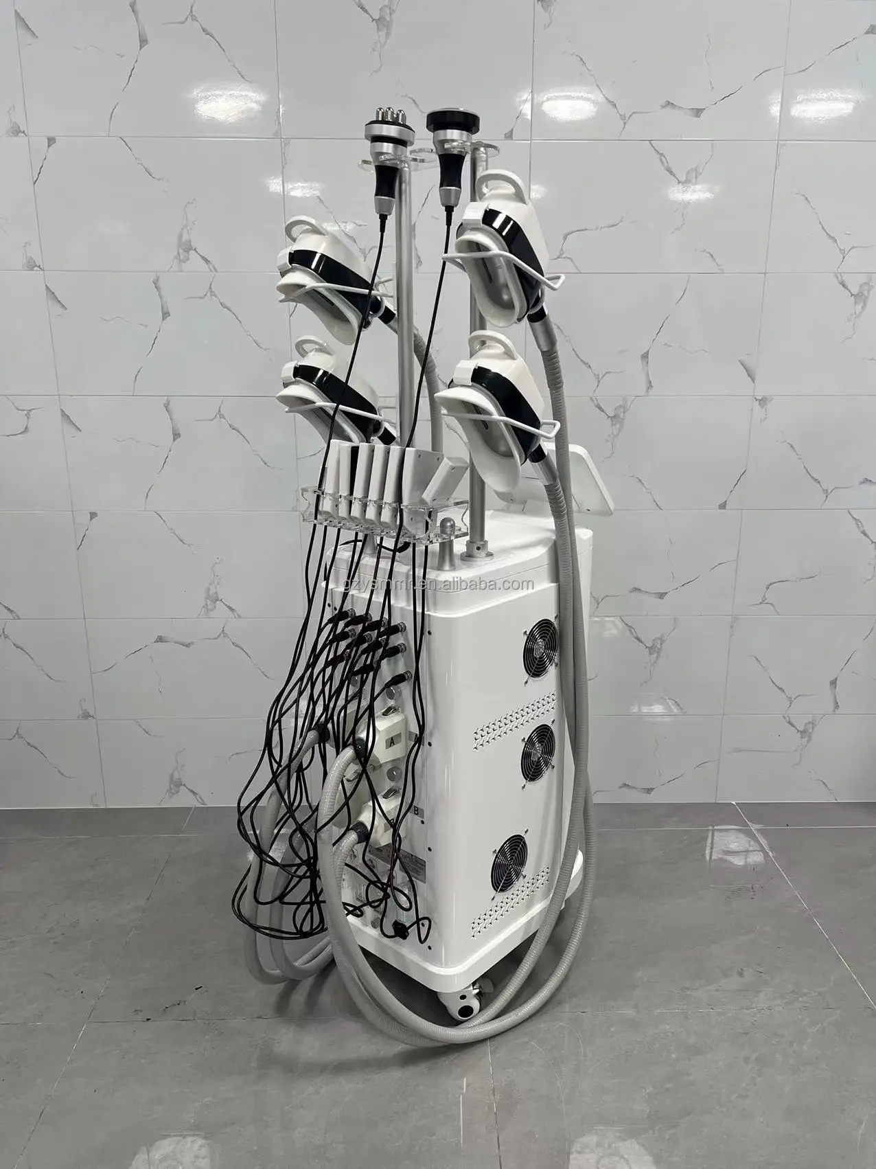 Recent Four Handle 360 Freezer Slimming Instrument Standing Portable Soprano Ice 4 Wave Machine 1 Set Muscle Stimulator Machine