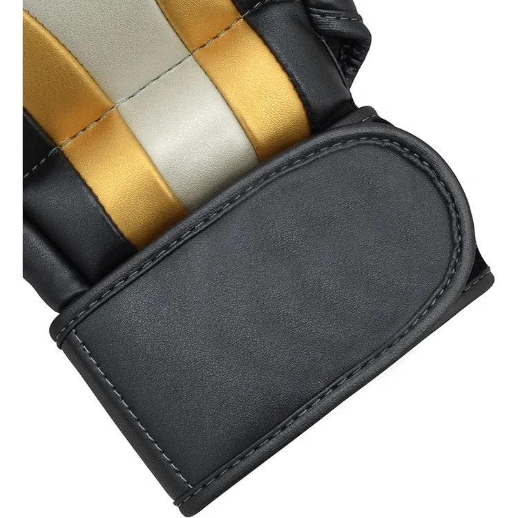 Design Your Own Design Factory Fighter Ufc Training Genuine Cowhide Leather Mma Muay Thai Fighting Sparring Gloves