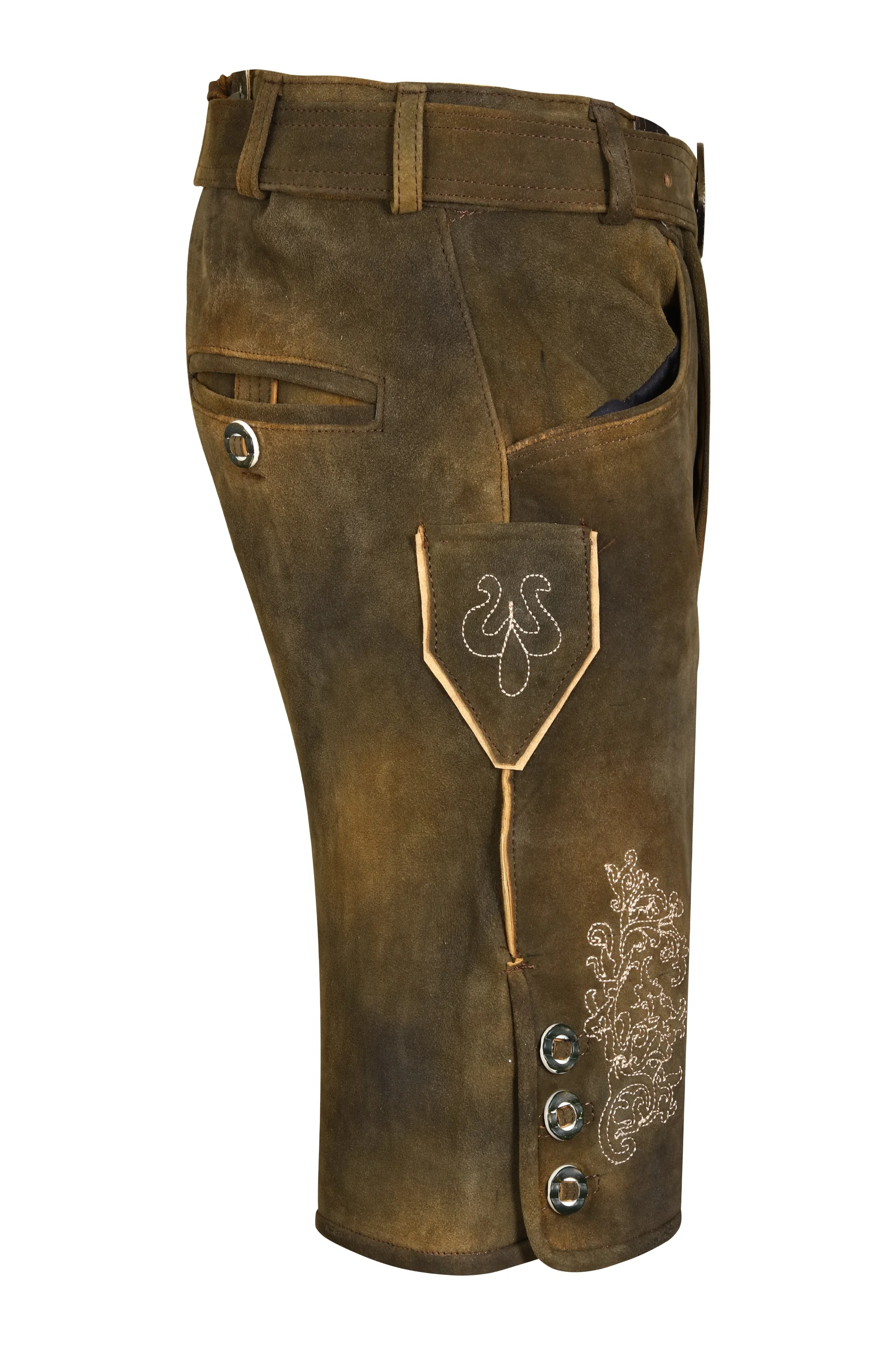 Trachten Lederhosen Herren kurz - oktoberfest bavarian kurz lederhose 2024
