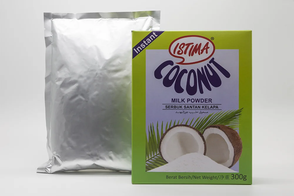 Supplier Wholesales Premium Quality Freshly Natural Coconut Milk Powder 300g Weight Green Box Packing 30% Grade Fat Content