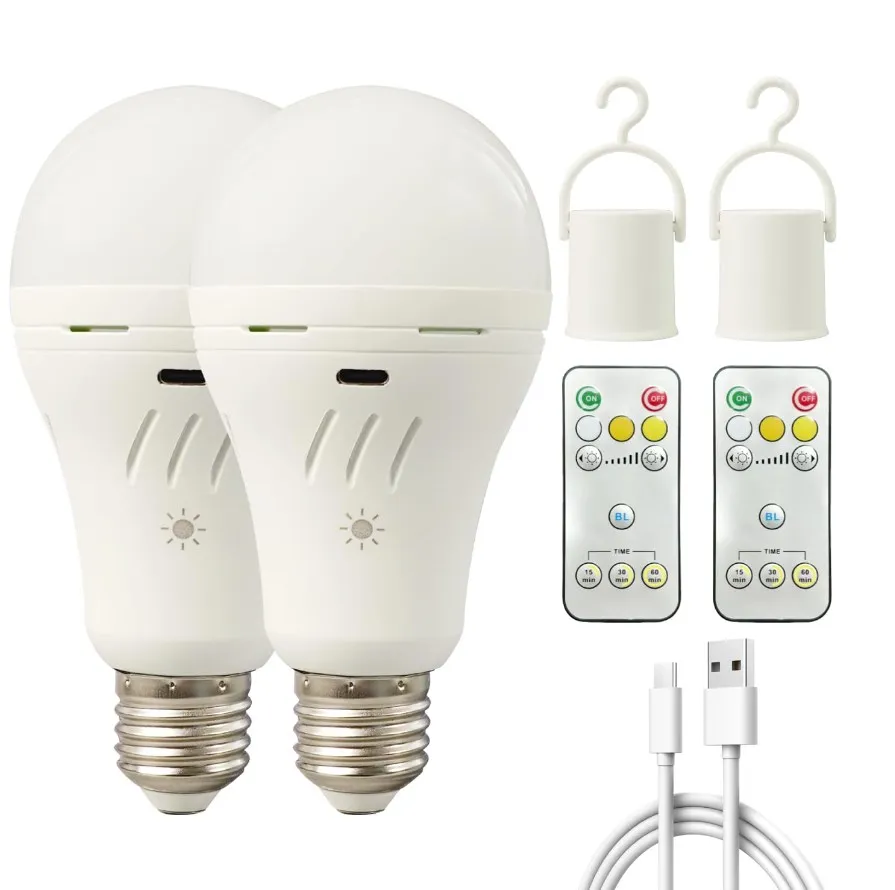 Hot Selling Portable Energy-Saving Lamp 7w Rechargeable Bulb Emergency Led Lighting With Remote Control
