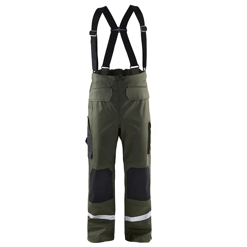 EN 343 Waterproof PU Coated Rain Jacket Welded Seams Protective Clothing