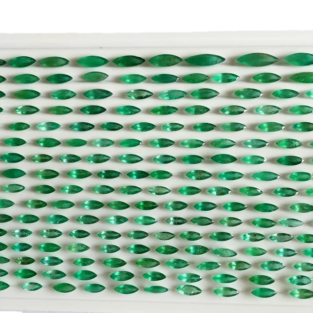 Natural Emerald Marquise Zambia Origin AAA quality AAA luster excellent green color perfect making and polishing used in Jewelry