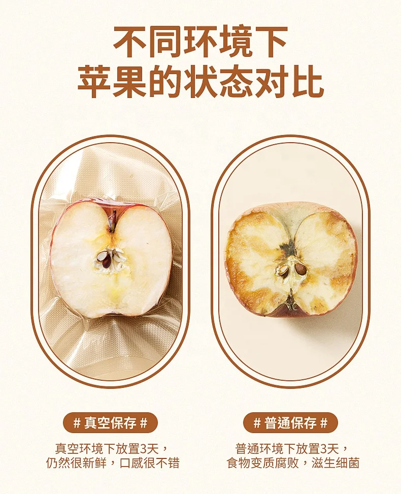 Vacuum Sealer Machine for Dry and Moist Food Fresh Preservation with External Vacuum Function One-Touch Automatic Operation