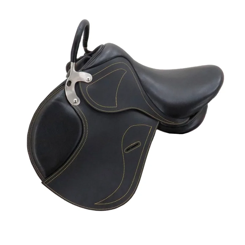 2022 New style western leather horse jumping saddle english horse saddle for horses racing