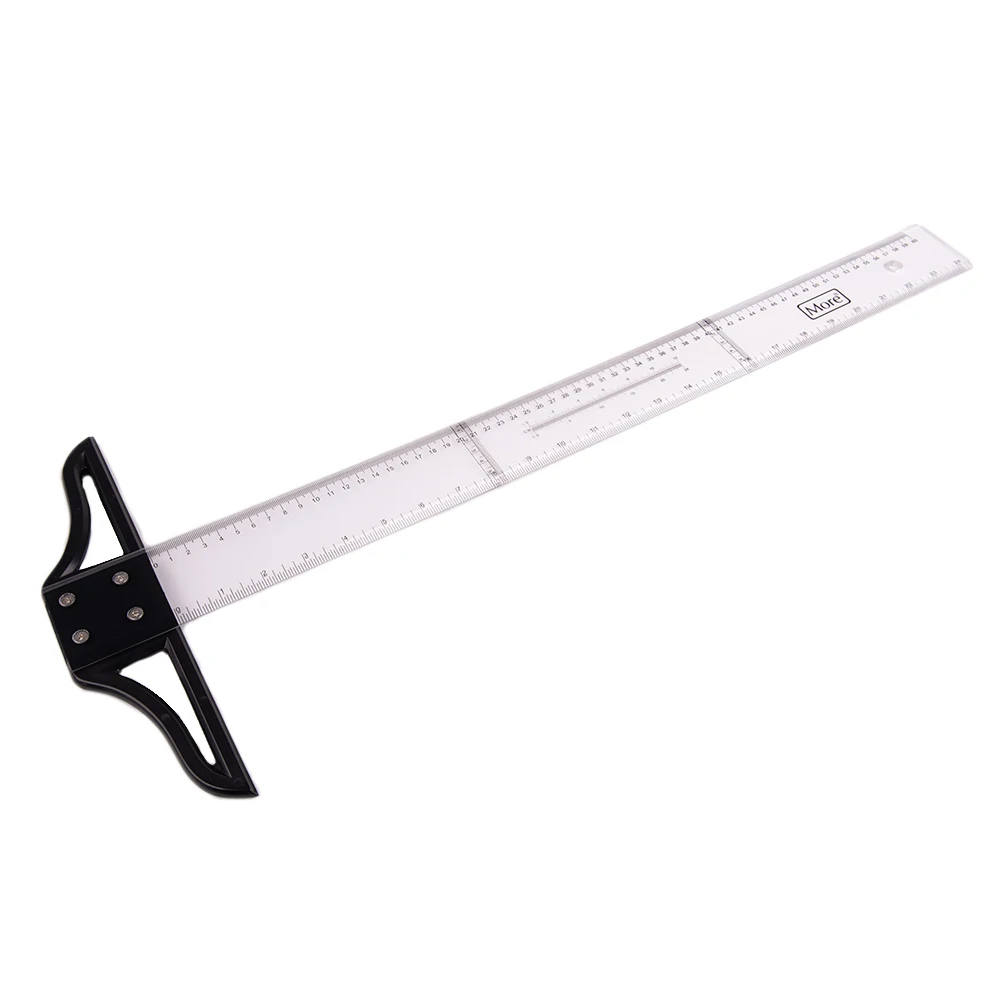Acrylic T-Square With Removable Head with carrying bag