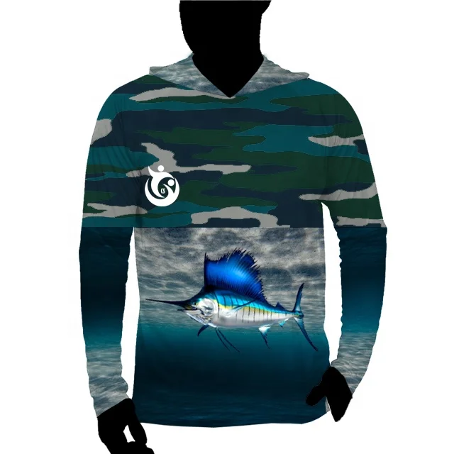 Black camo fishing hunting 100% polyester custom men performance hoodie