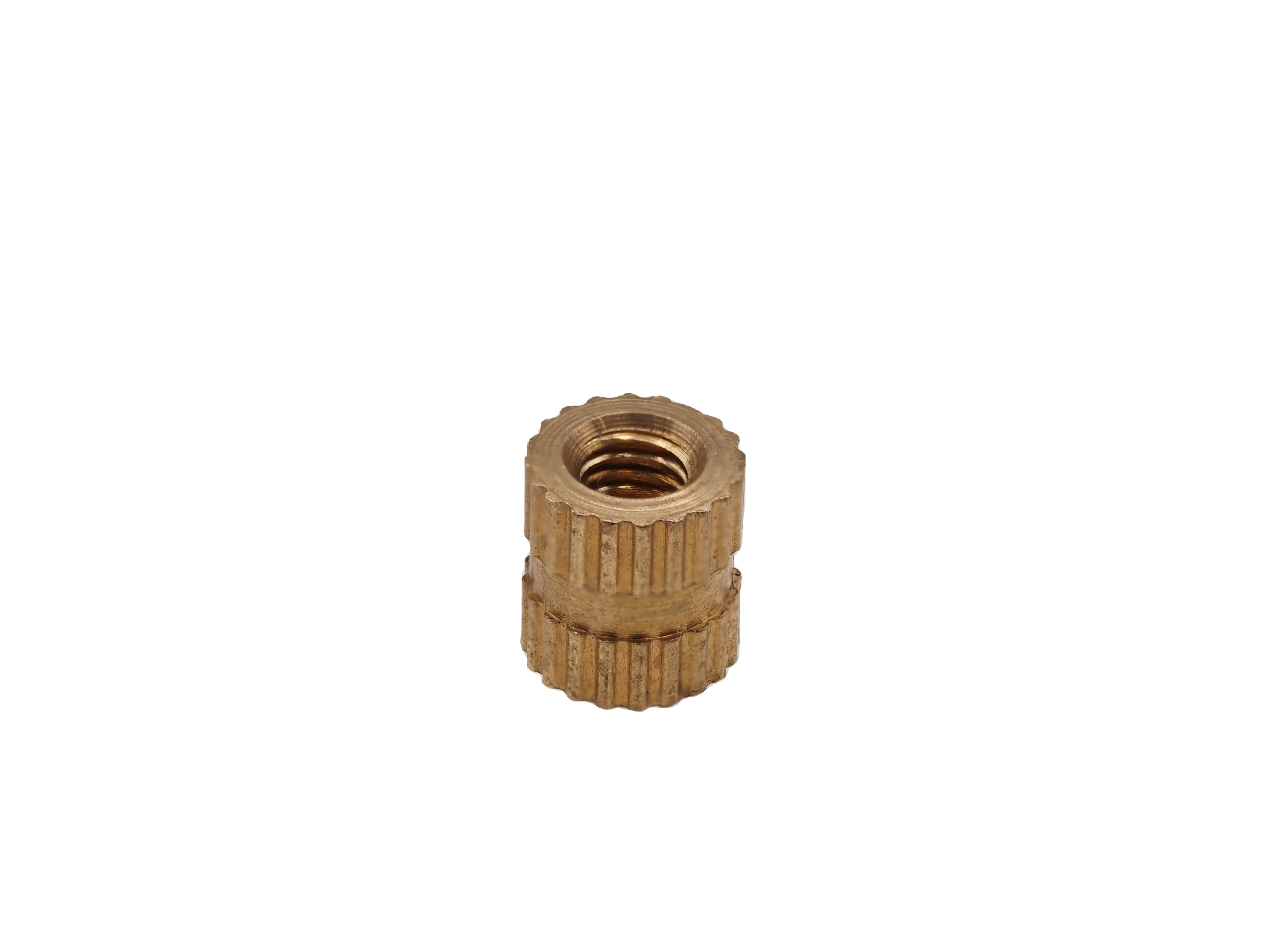 Factory Supply M4 x 5 Spot Copper Nut with Hot Melt Brass Inserts GB Standard Automotive Industry Nut Genre Direct Manufacturer
