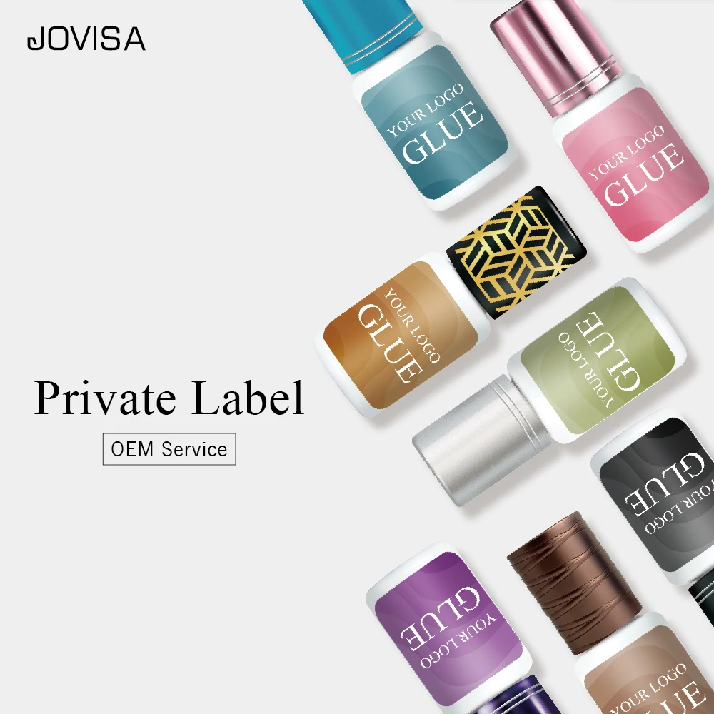 JOVISA EPOCH Top Selling Eyelash Glue 1-1.5sec Waterproof Own logo Latex Free Lash Glue