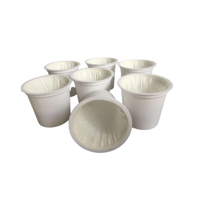 Empty Kcup PP + EVOH or PS + EVOH oxygen barrier with filter inside compatible with Keurig system plastic coffee capsule