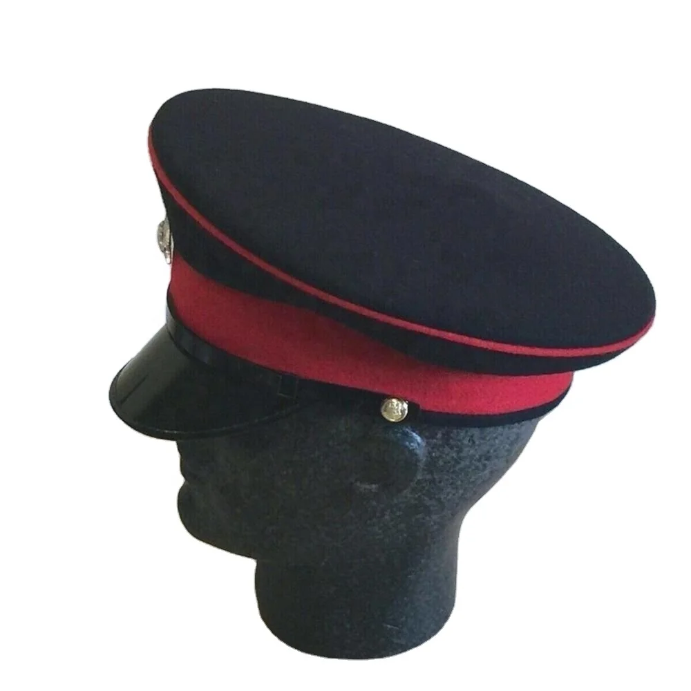 British Army the Royal Angliment Regiment Vintage Soviet Russia USSR Military Visor  Hat Faux  Crochet Visor Vintage Crown Hat