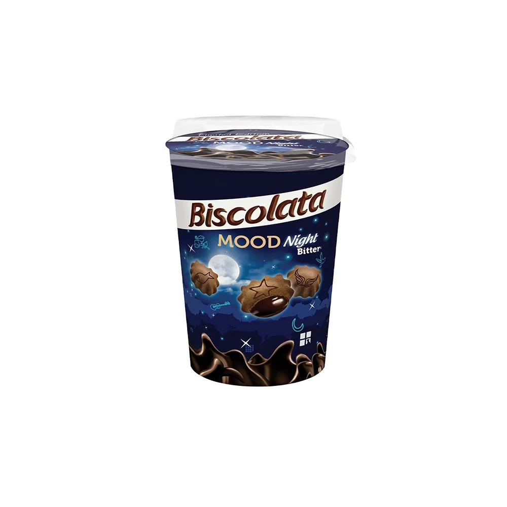 Solen Biscolata Bitter Mood Chocolate Cream Filled Biscuit 125 gr x 24 All Time Fresh Date and Quality Service From Turkey