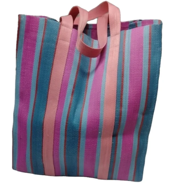PLASTIC RECYCLED POLYPROPYLENE SHOPPING BAG can be customized designs styles sizes manufactured in India Mumbai  exports