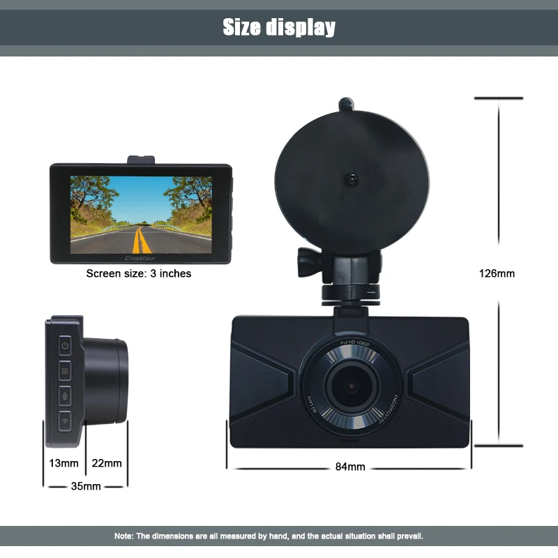 Front and Rear Dual Camera 1080P HD Car Black Box Dash Cam Car Video Recorder With WiFi G-Sensor Night Vision Dashcam