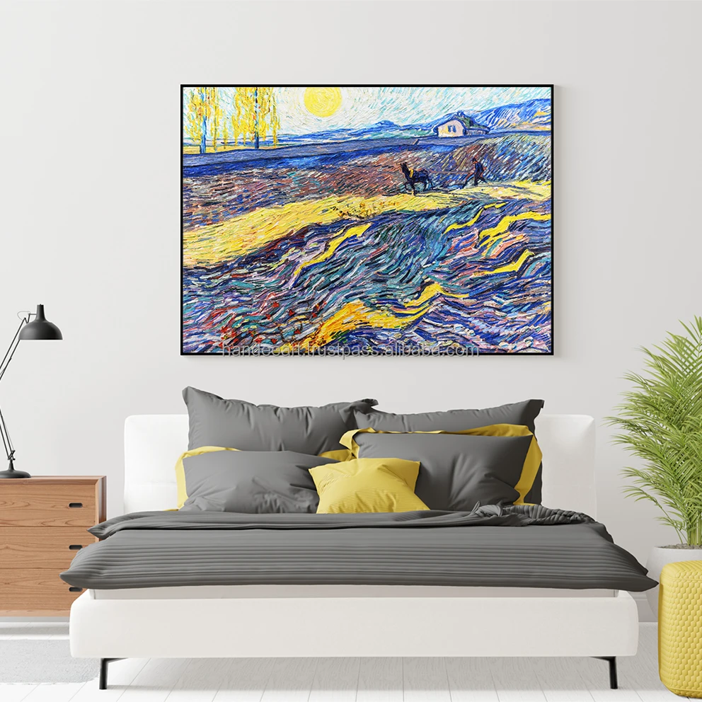 
Reproduction Laboureur dans un champ by Van Gogh for home wall decoration print on canvas wall 