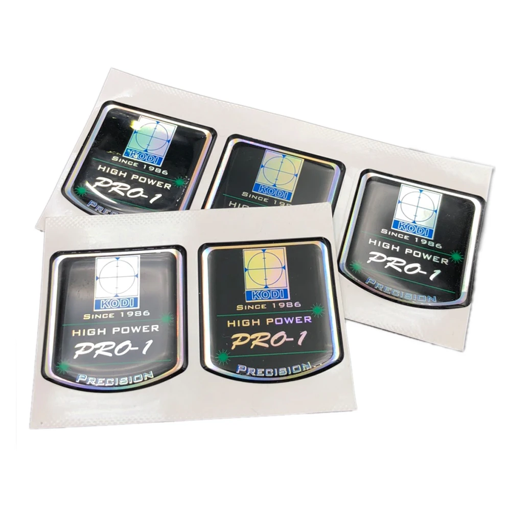 Crystal shape silver metallic foil sticker with dome processing 3D and Resin