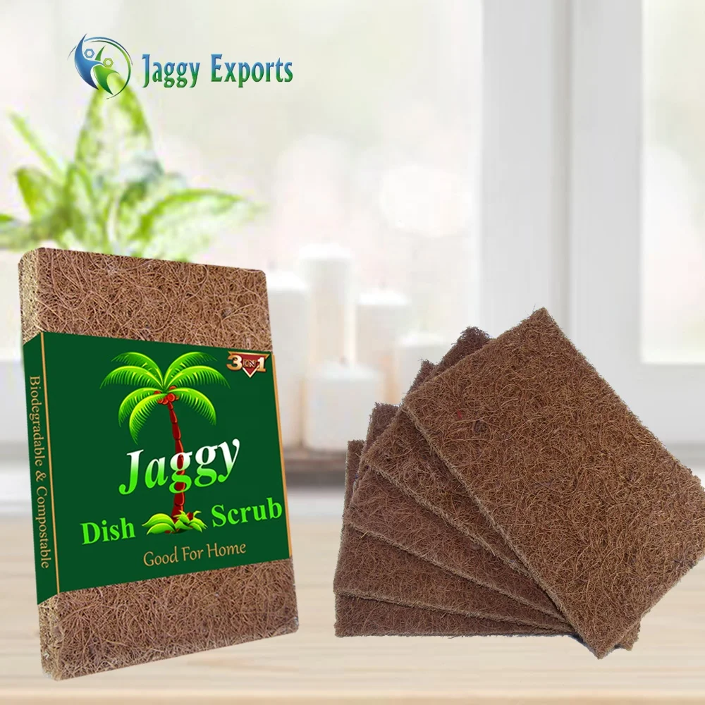  Многоразовые натуральные кокосовые Скраб Губка производство