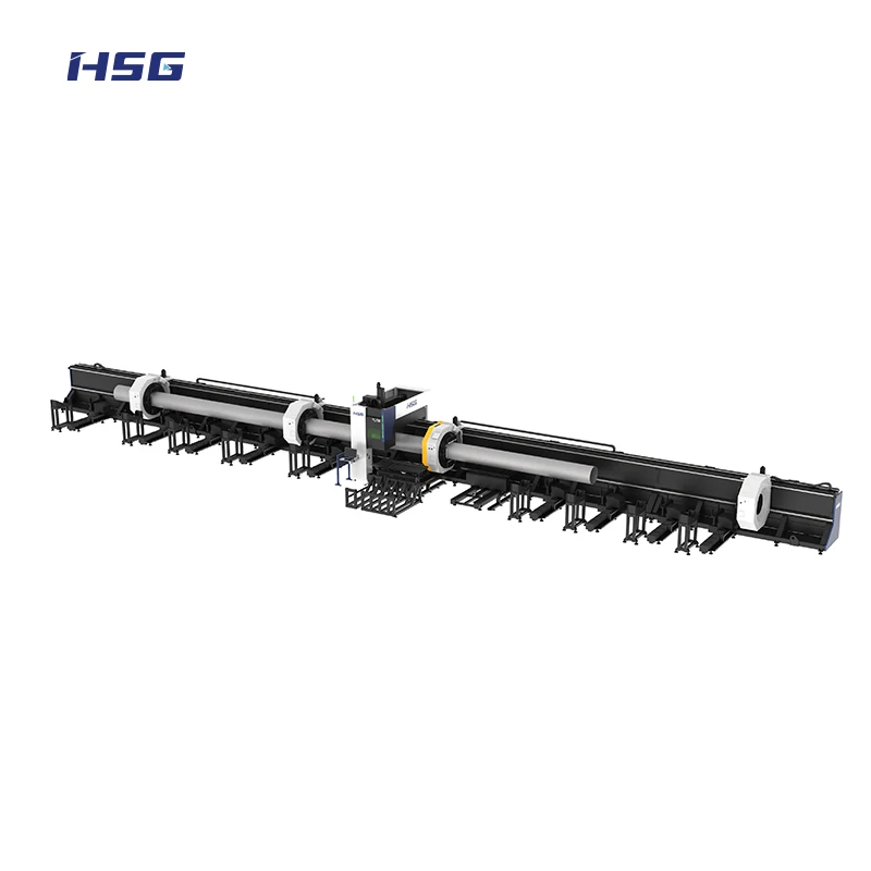 HSG Laser Tube Cutting Machine 6kW-20kW Carbon Steel Stainless Steel Iron Metal Fiber Laser Cutting Machine for Tube