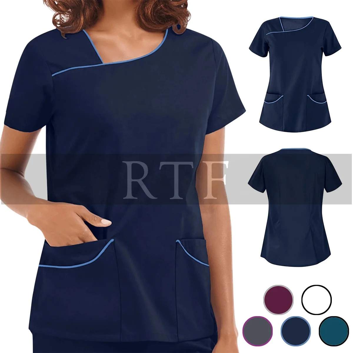 Hospital Nurse Uniforms Comfortable Medical Stylish Scrub Suits New Design Hospital Women Nurse Tops And Pants Set