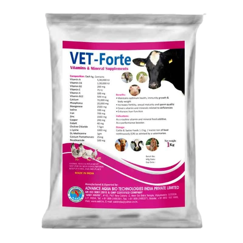 VET-FORTE maintains health immunity and fertility while reducing deficiencies and enhancing liver function Indian origin