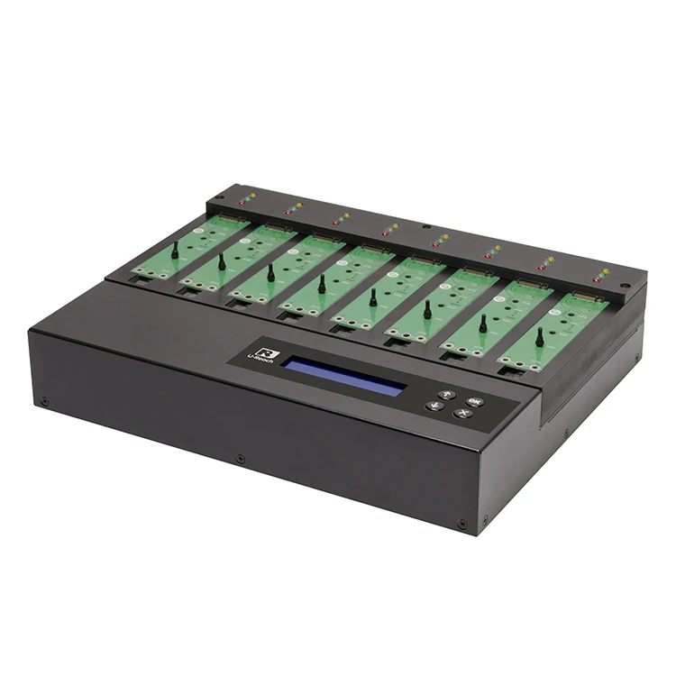 1 to 7 NVMe/SATA Cross Signal M.2 NVMe SSD Duplicator