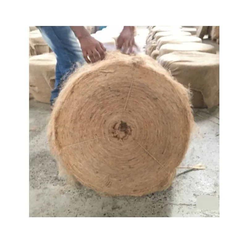 High Quality & Low Price Export Oriented 100% Natural Biodegradable Jute Carding Fiber Sliver 100% Making from Bangladesh