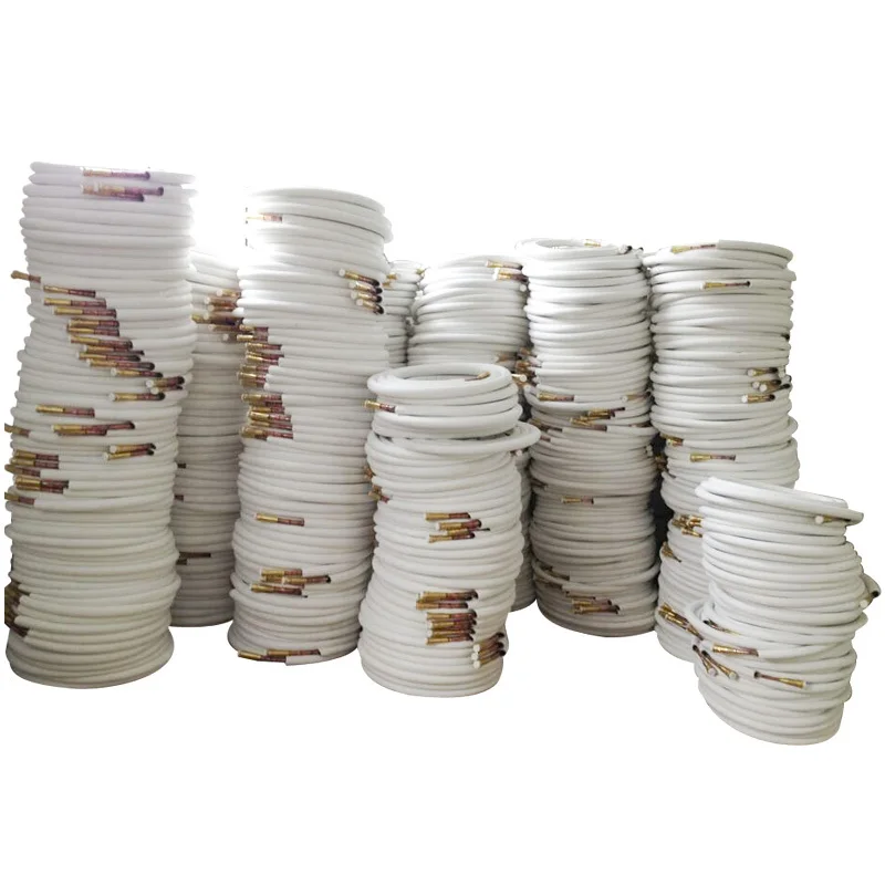 pre-charged quick connecting pipe line sets for Mini Split Air Conditioner Connecting and heat pump refrigerant connecting