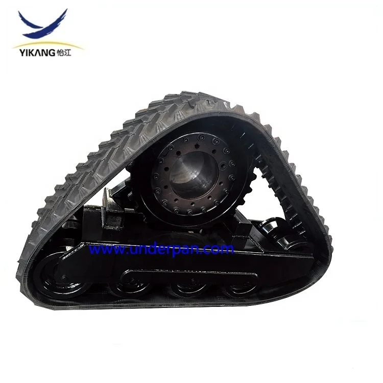 2 ton hot sell steel rubber track chassis hydraulic motor crawler undercarriage for spider lift platform