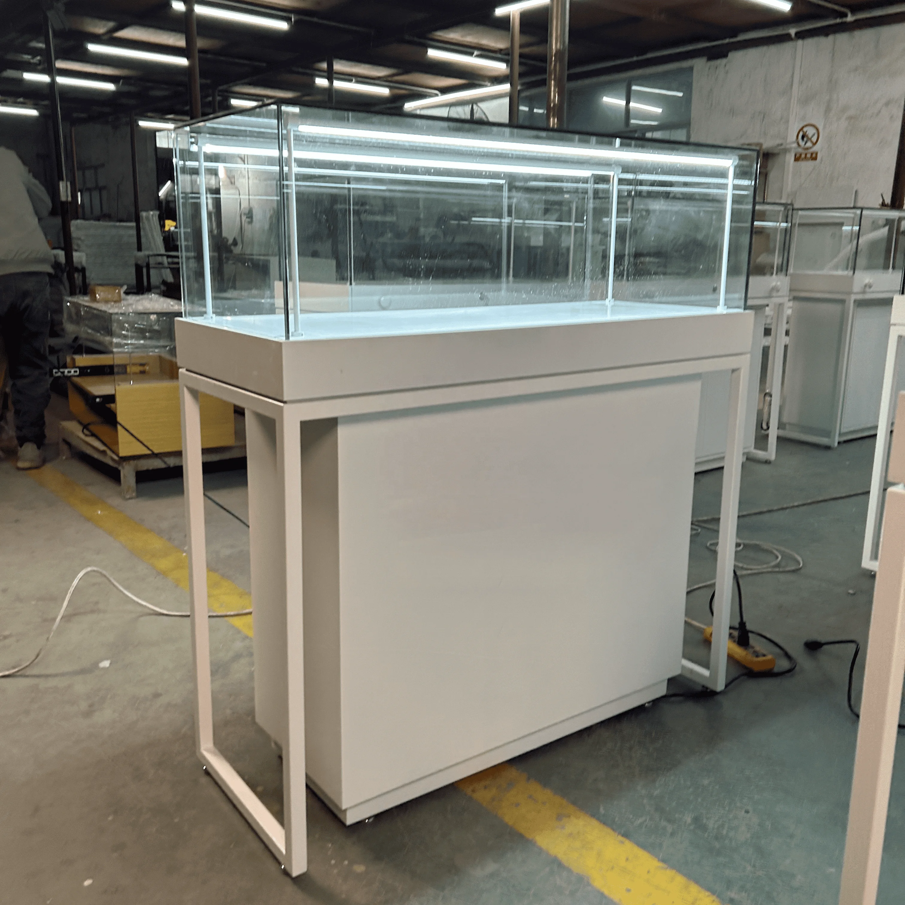 OEM Free Design Glass Shops Display Showcase Watch Sunglasses Jewellery Jewelry Display Glass Showcase Display Cabinet