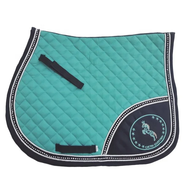 All Purpose Saddle Pad Made Of Heavy Quality Drill Fabric & High Density Foam With  Rope Decoration