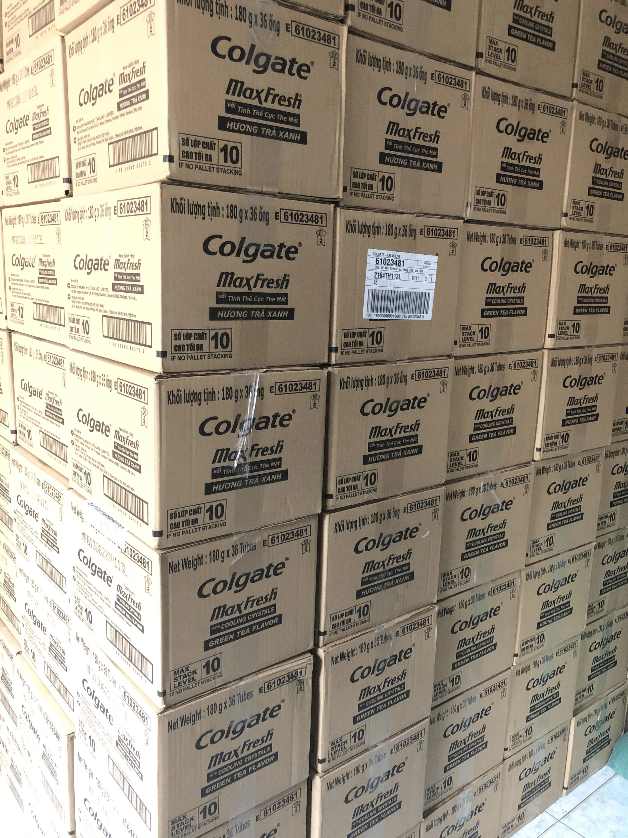 Wholesale Colgatte MF Green Tea 180g x 36