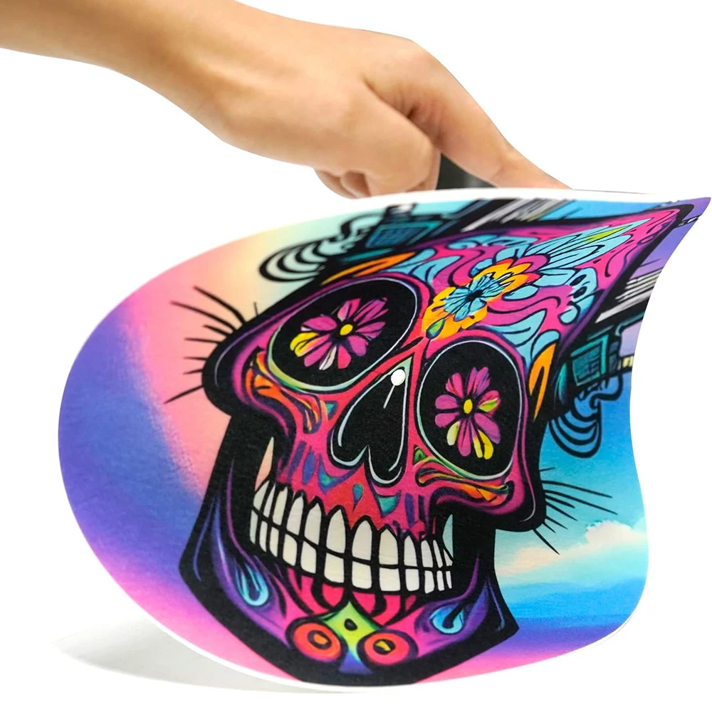 Upin custom sublimation felt phono vinyl music record slip player platter mat for turntable