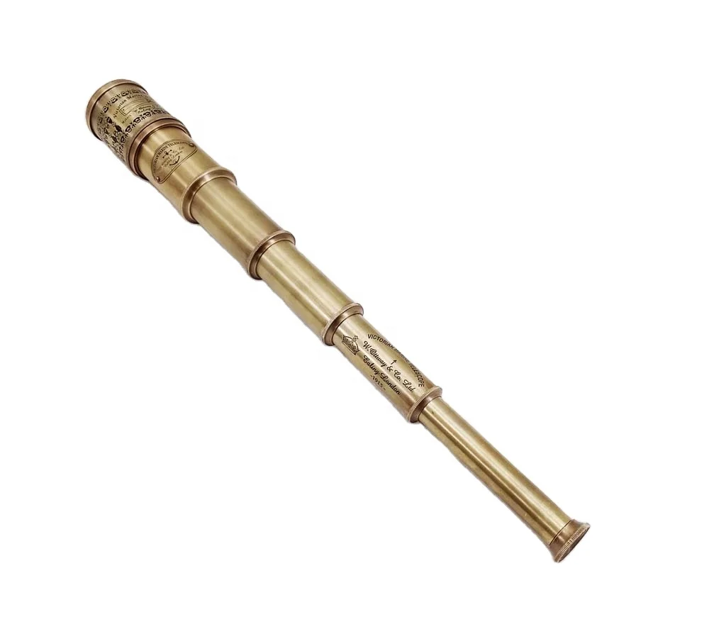 Pirate Vintage Antique Brass Telescope Personalized Hiking Pullout Nautical Brass Telescope Marine Travelling Camping Telescope