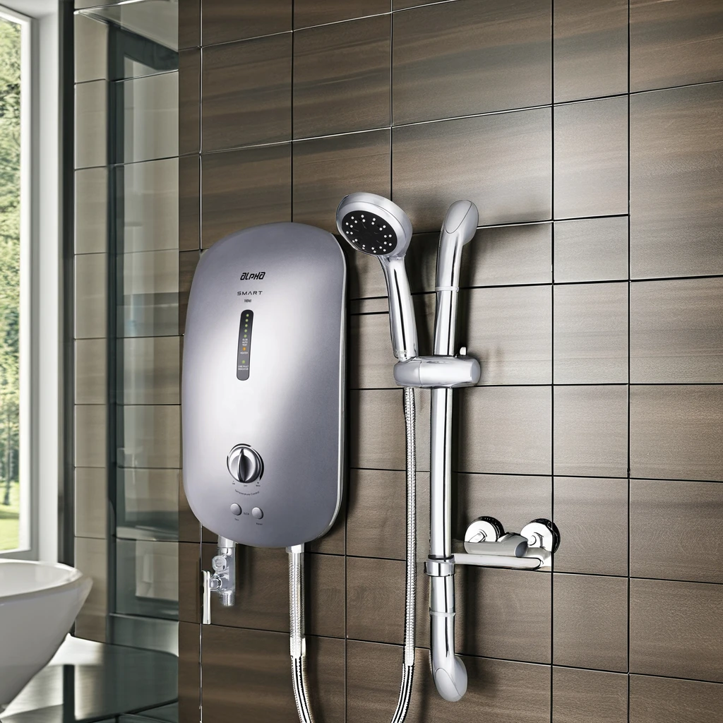 Malaysia Wholesale Instant Electric Water Heater SMART 18i 3.5KW in Black Color with Auto Test & Pump For Hot Water Shower