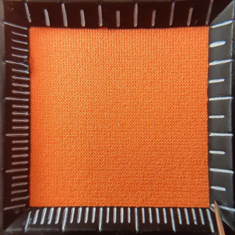 
Recycled stripe knit stretch polyester fabric made from ocean recycled plastic bottle 