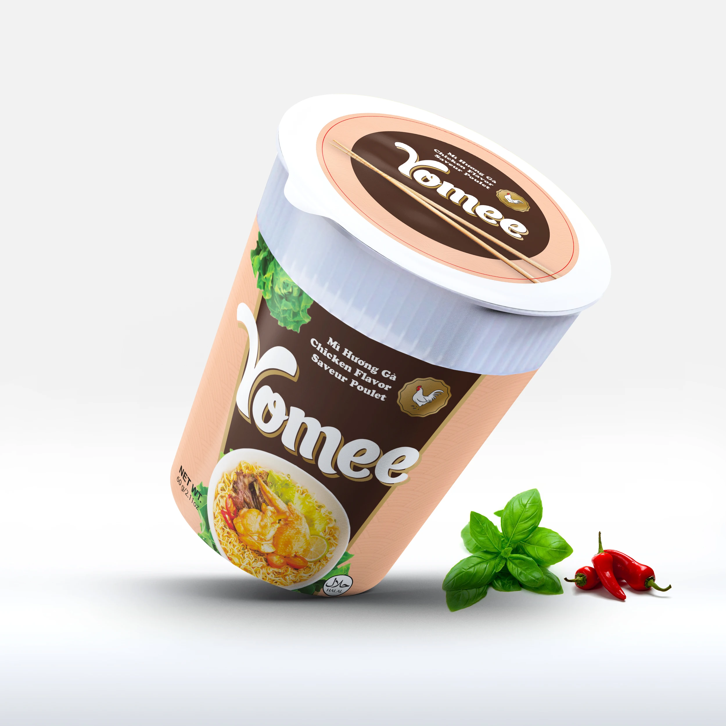 Instant Noodles Cup Yomee - A Brand From Vietnam - Delicious Cup Noodles With Various Flavour - Ready To Export