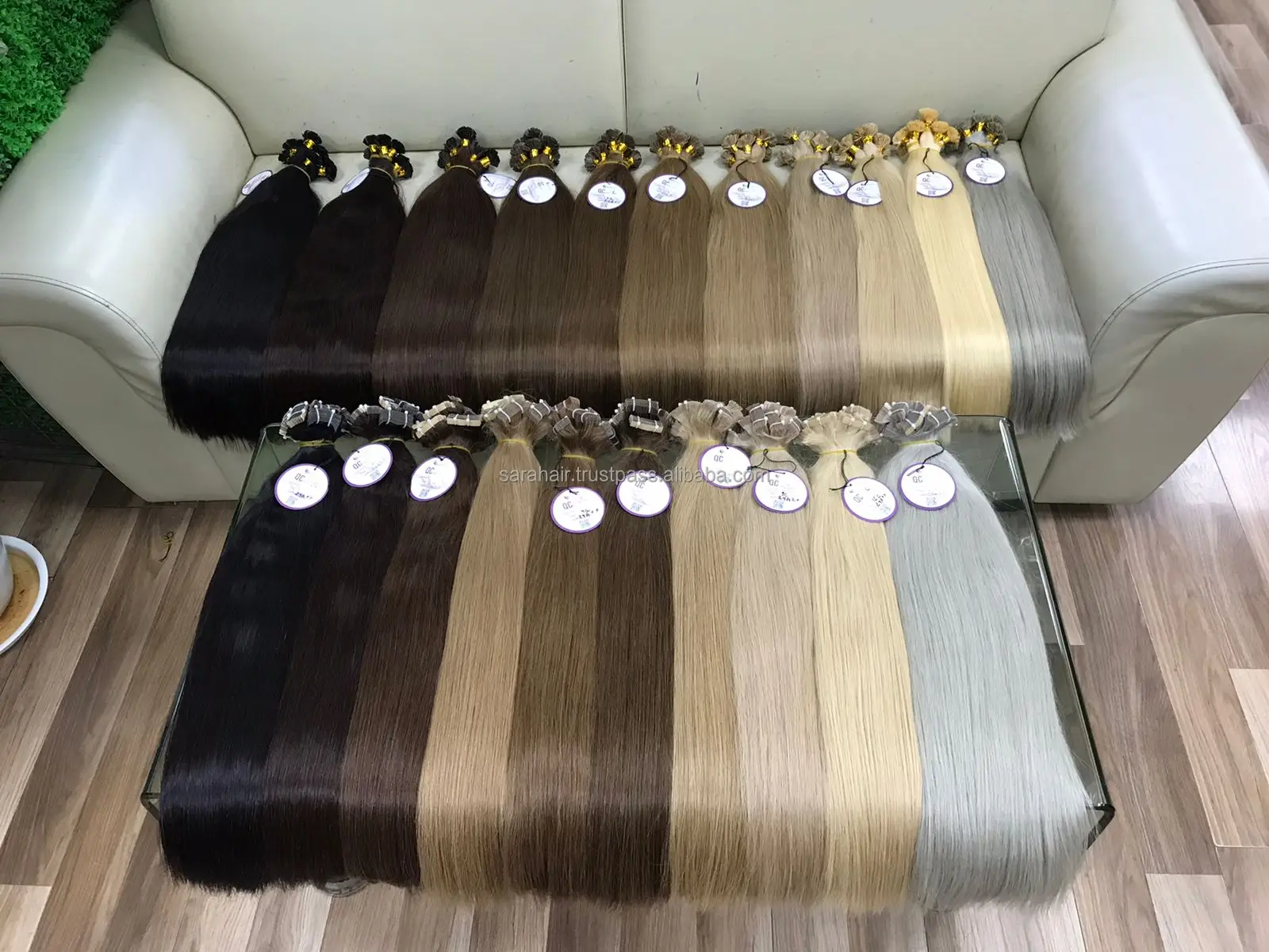 Real color human hair for braiding supplier no shedding bulk hair - Virgin natural hair from Sarahair in Vietnam