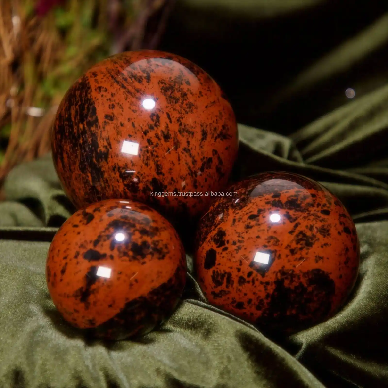NATURAL MAHOGANY OBSIDIAN SPHERE :TOP POLISHED CRYSTAL OBSIDIAN  BALL WHOLESALE GEMSTONE SPHERE FOR HEALING HOME DECORE