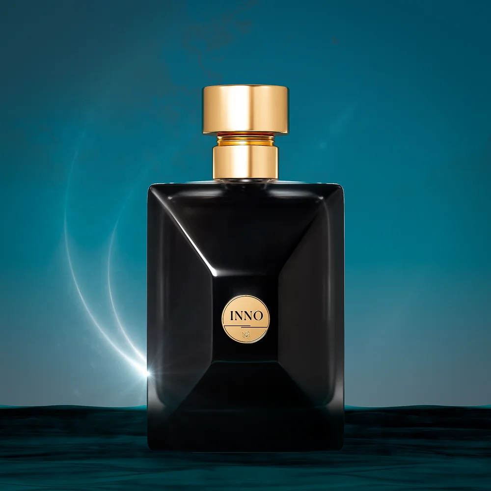 Custom Black Cardboard Folding Carton Perfume Small Box for Refillable Bottle