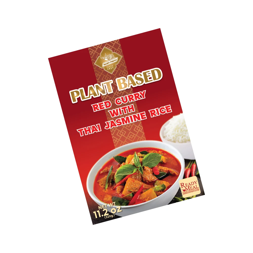 Thailand Premium Product Top Grade Quality Ready to Eat Meal -Plant Based  Red Curry with Thai Jasmine Rice Easy and Tasty