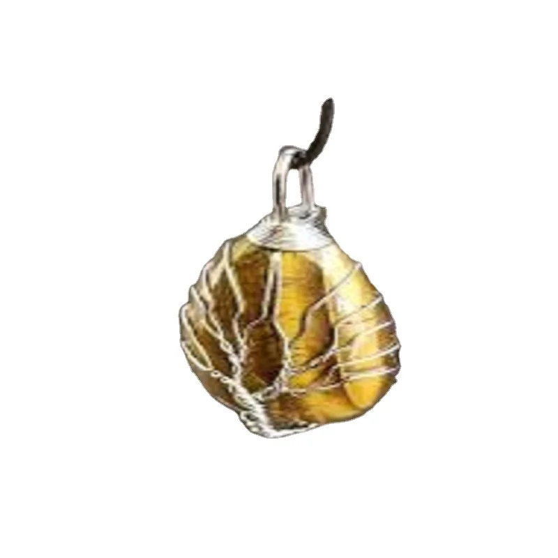 WHOLESALE NATURAL HEALING CRYSTAL  TIGER EYE STONE OVAL PENDANT :GEMSTONE NATURAL CHARMS PENDANT AGATE BUY FROM SKY AGATE EXPORT