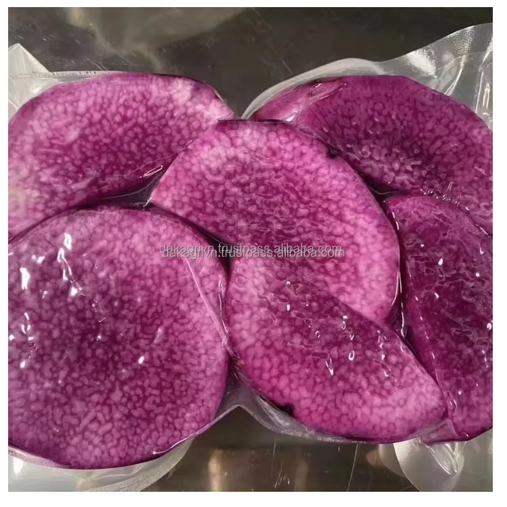 Frozen Purple Yam Sliced Vacuum Pack Packaging IQF Organic Whole Natural Taste Year Round Food Carrot