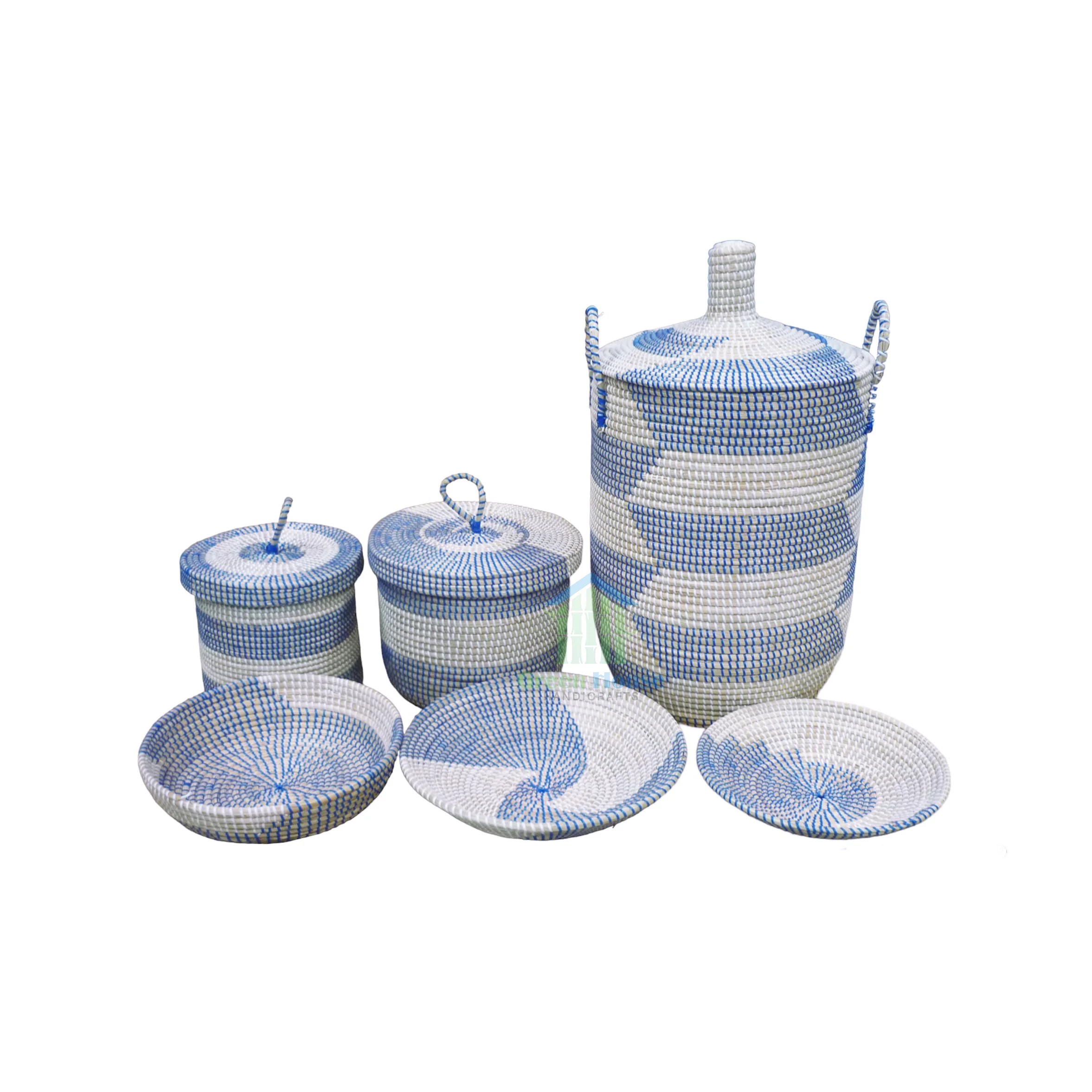 Straw Hand woven manufacture toys vegetables storage basket seagrass round  basket wholesale From GreenHouse VietNam Manufacture