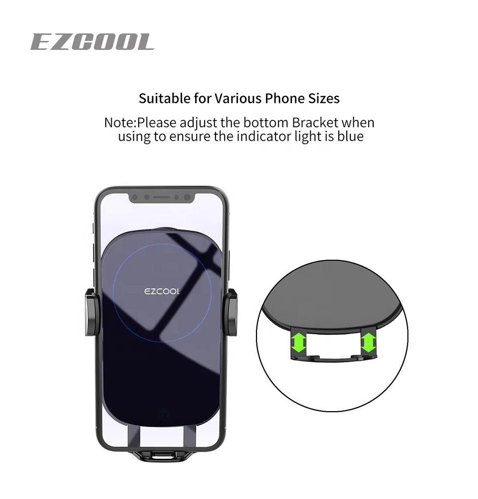 popular product universal auto sensor windshield mount phone holder charger portable charger for phone