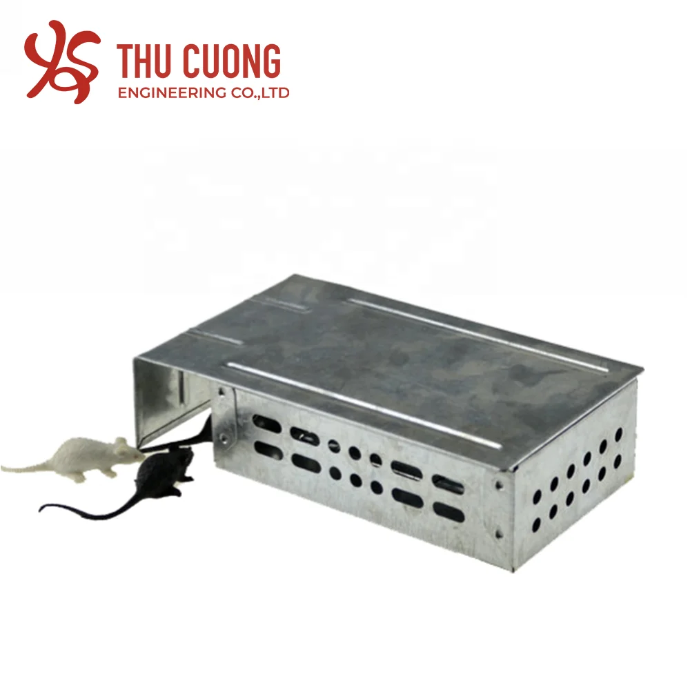 Mini Box Multi Catch Mouse Trap Pest Control Mouse Trap Residential Commercial Galvanized Steel Animal Friendly